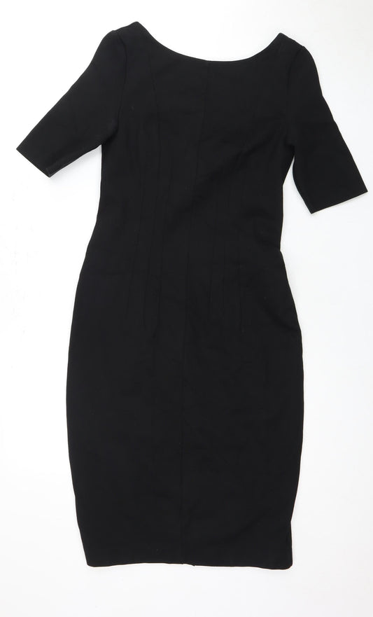Boden Women's Black Half Sleeve Dress Size 8