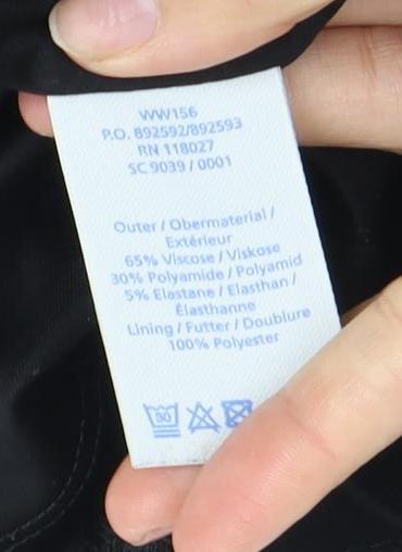 Boden Women's Black Half Sleeve Dress Size 8