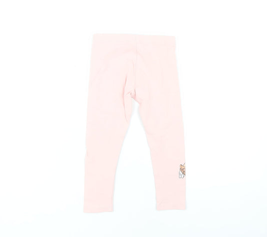 Disney Girls Pink Minnie Mouse Ankle Leggings 2-3 Years