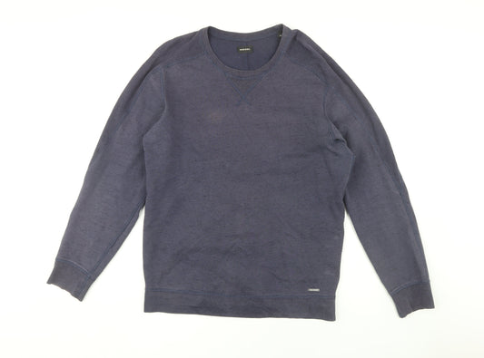 Diesel Men's Blue Medium Pullover Sweatshirt