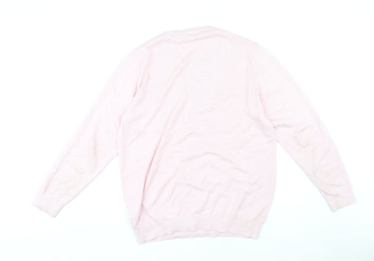 House of Cavani Men's Pink Pullover Jumper L