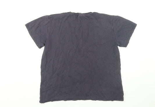 Polo Ralph Lauren Men's Black T-Shirt, Size L, Logo Accent