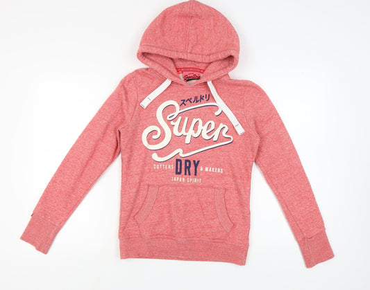 Superdry Women's Red Pullover Hoodie Size S
