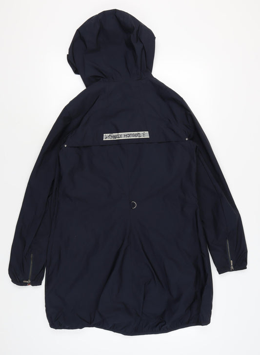 Helly Hansen Women's Blue Hooded Parka - Size S