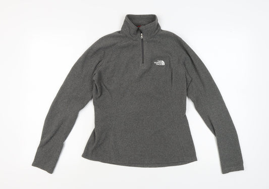 The North Face Women's Grey XS 1/4 Zip Fleece Sweatshirt