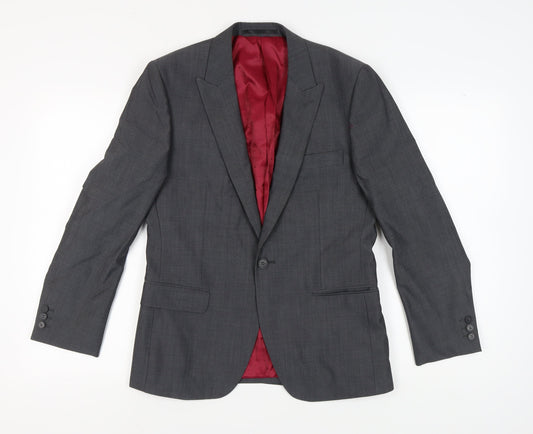 Jeff Banks Men's Grey Blazer, Size 38 Short Fit