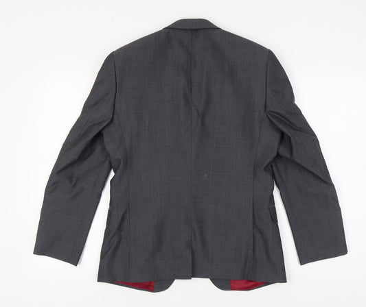 Jeff Banks Men's Grey Blazer, Size 38 Short Fit