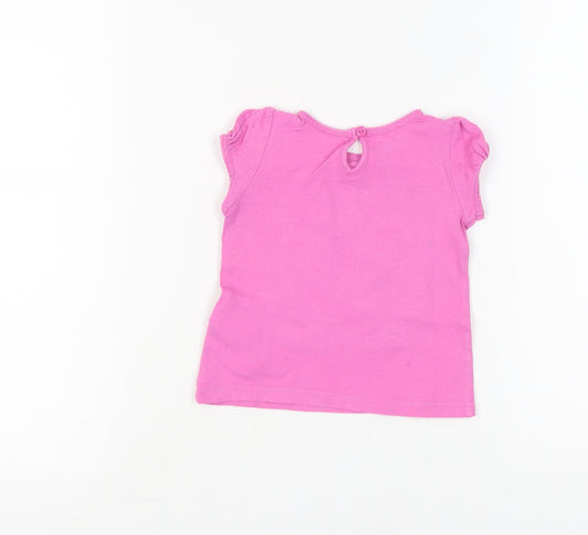Tommy Hilfiger Girls Pink Graphic T-Shirt 24 Months