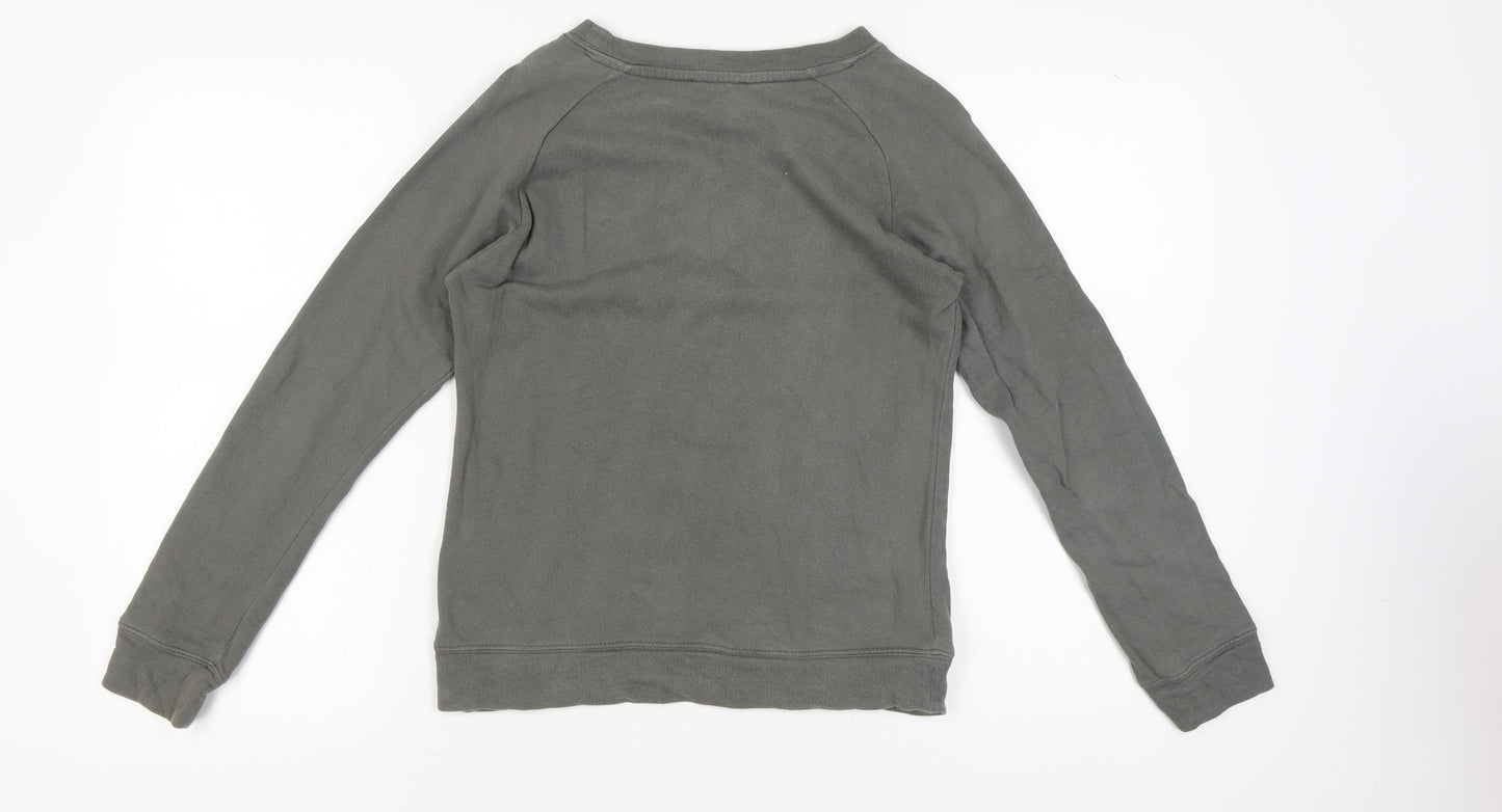 Moss Copenhagen Women's Grey Cotton Pullover Sweatshirt S