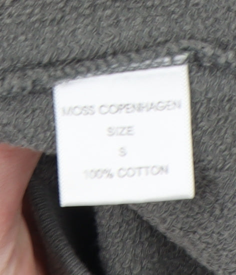 Moss Copenhagen Women's Grey Cotton Pullover Sweatshirt S