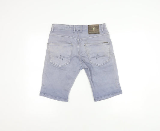 Crosshatch Men's Blue Shorts Size 32 Casual Comfort