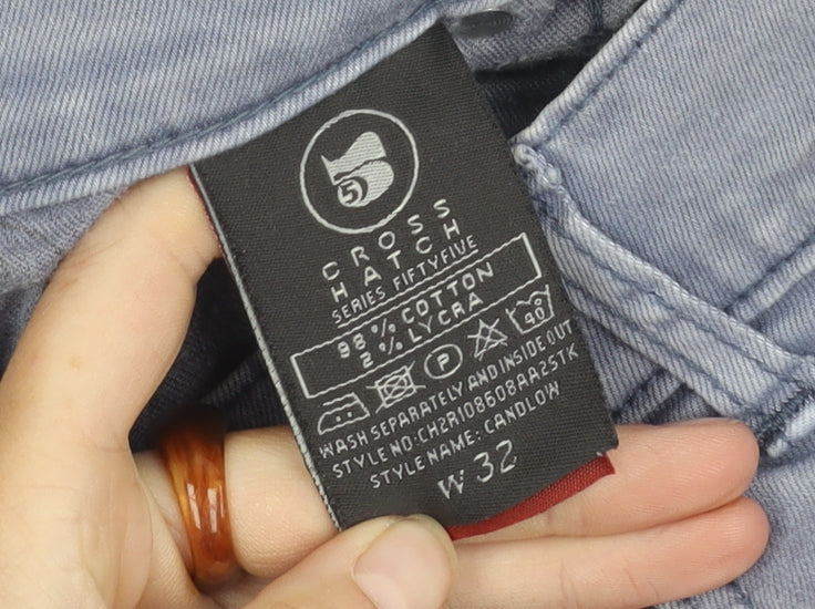 Crosshatch Men's Blue Shorts Size 32 Casual Comfort