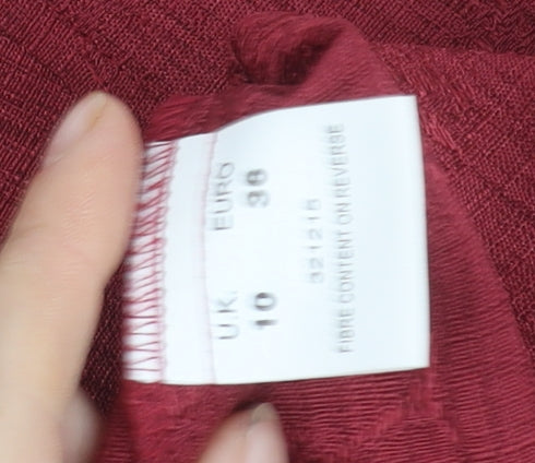 Eastex Women's Red Blazer - Size 10, Button Up