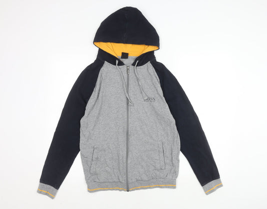 Hugo Boss Men's Grey Hooded Jacket S