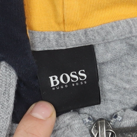 Hugo Boss Men's Grey Hooded Jacket S