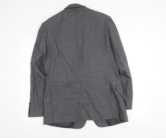 Jaeger Men's Grey Wool Suit Jacket 40S