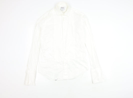 T.M.Lewin Men's White Slim Fit Dress Shirt