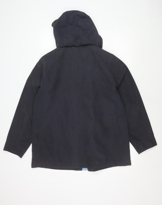 Katherine Hammond Women's Black Hooded Jacket Size 16