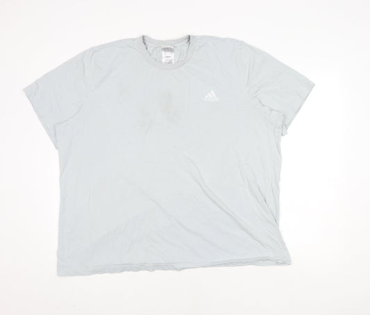 Mens UK Size 2XL adidas White Cotton T-Shirt