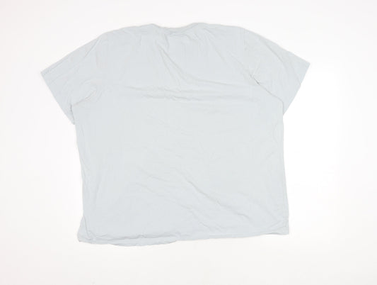 Adidas Men's White 2XL Cotton Crew Neck T-Shirt