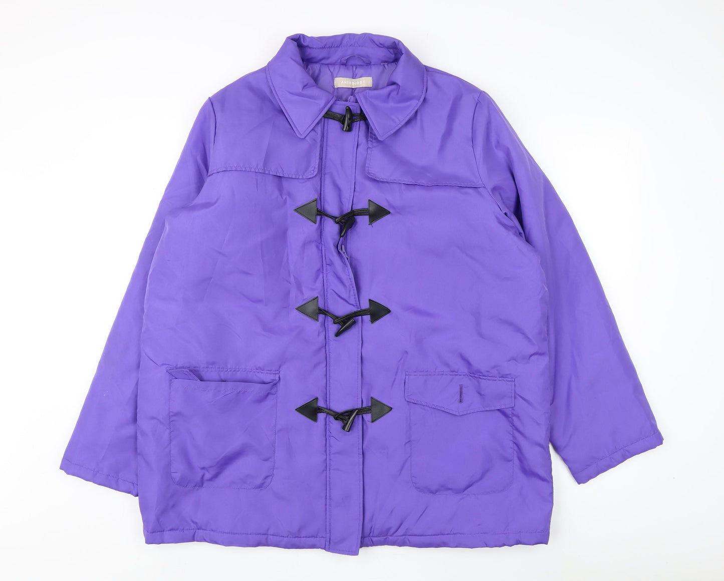 Anthology Women's Purple Toggle Coat Size 18