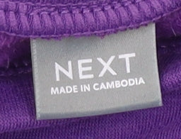 Brand and care label for Next Purple unisex fit & flare dress, 3-6 months, casual wear