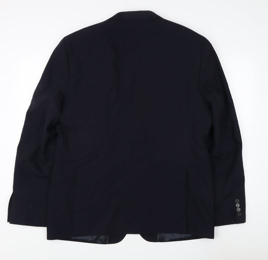 French Connection Men's Blue Blazer 44 Single-Breasted