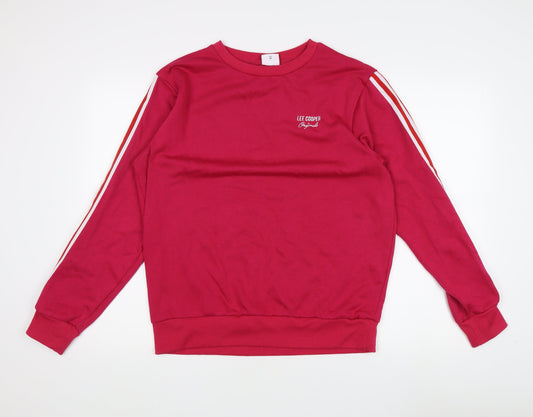 Lee Cooper Women's Red Logo Sweatshirt Size 18
