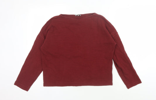 Jaeger Women's Red Long Sleeve Jersey Top, S