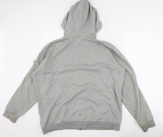 Nike Men's Grey XL Full Zip Hoodie