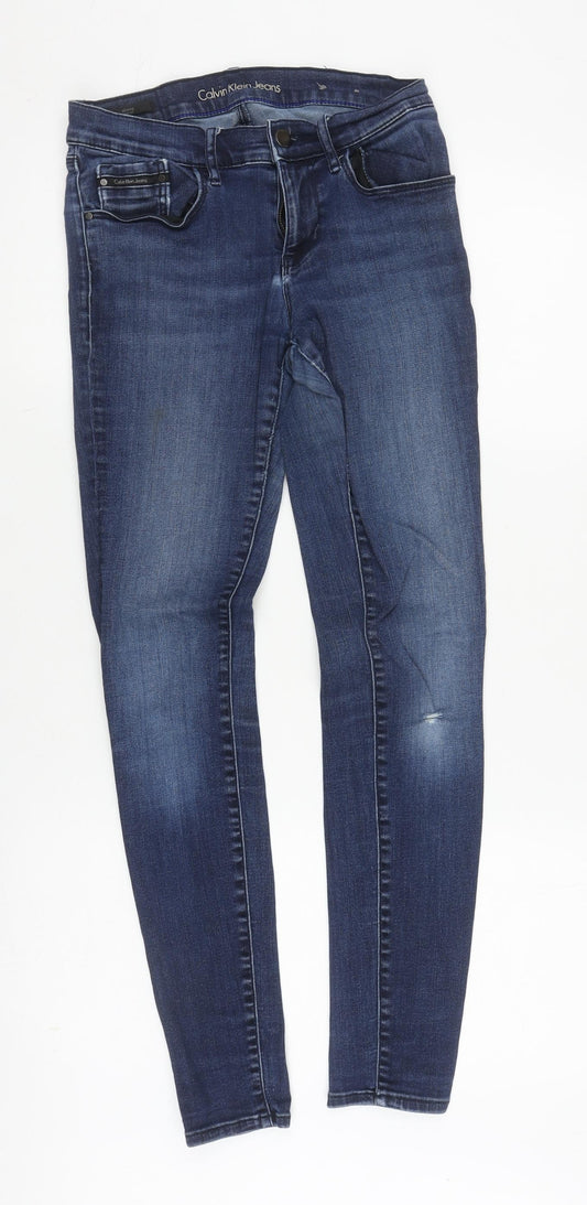 Calvin Klein Men's Blue Skinny Jeans Size 27