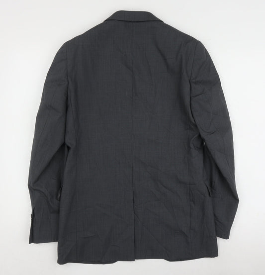 Jaeger Men's Grey Wool Blazer Jacket 36R