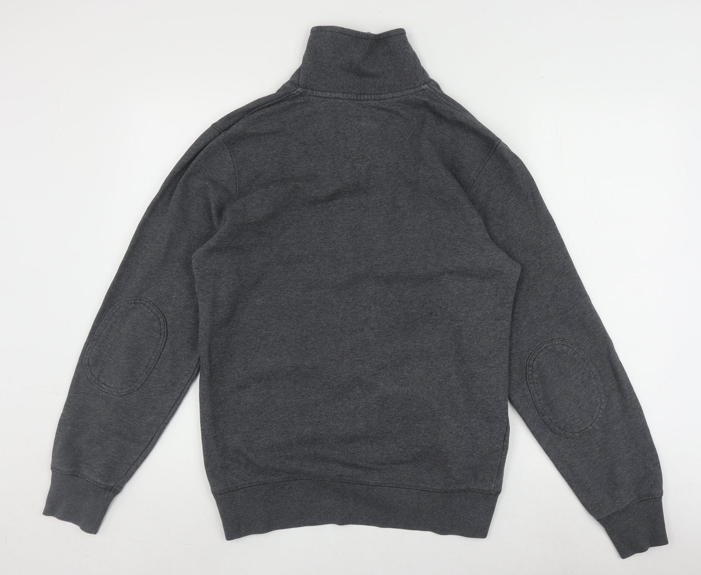 Fred Perry Men's Grey Henley Sweatshirt, Size S