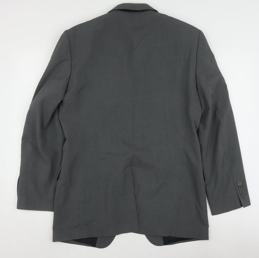 Ted Baker Men’s Grey Blazer, 38R, Single-Breasted