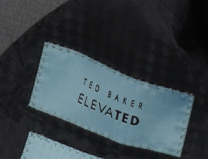 Ted Baker Men’s Grey Blazer, 38R, Single-Breasted