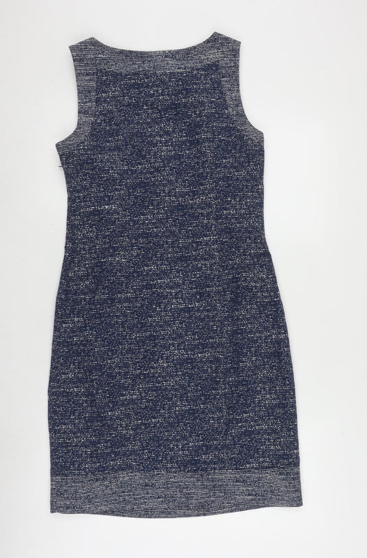 White Stuff Women's Blue Sheath Dress Size 8