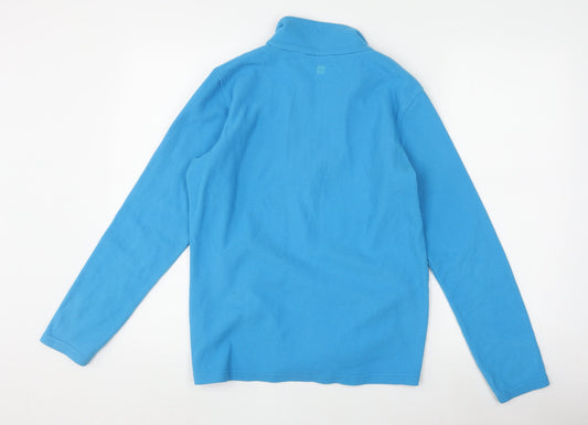 Mountain Warehouse Men's Blue Medium 1/4 Zip Fleece Pullover