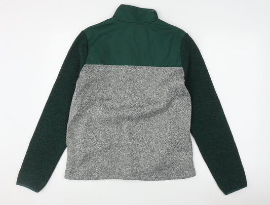 Boden Teen Green 164 Mock Neck Full Zip Sweatshirt