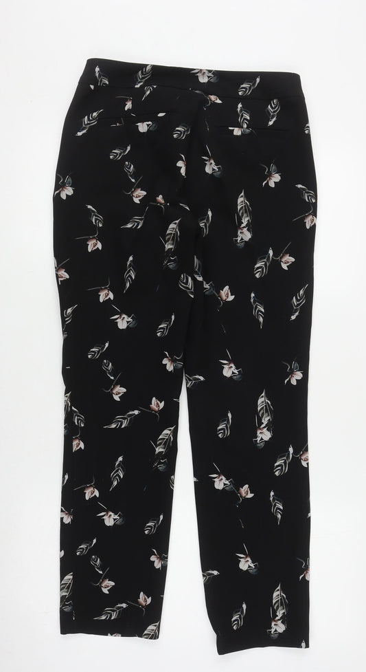 Massimo Fabbro Women's Black Floral Trousers XS