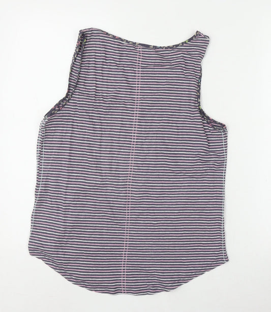 Womens UK Size 12 White Stuff Multicoloured Linen Blend Tank
