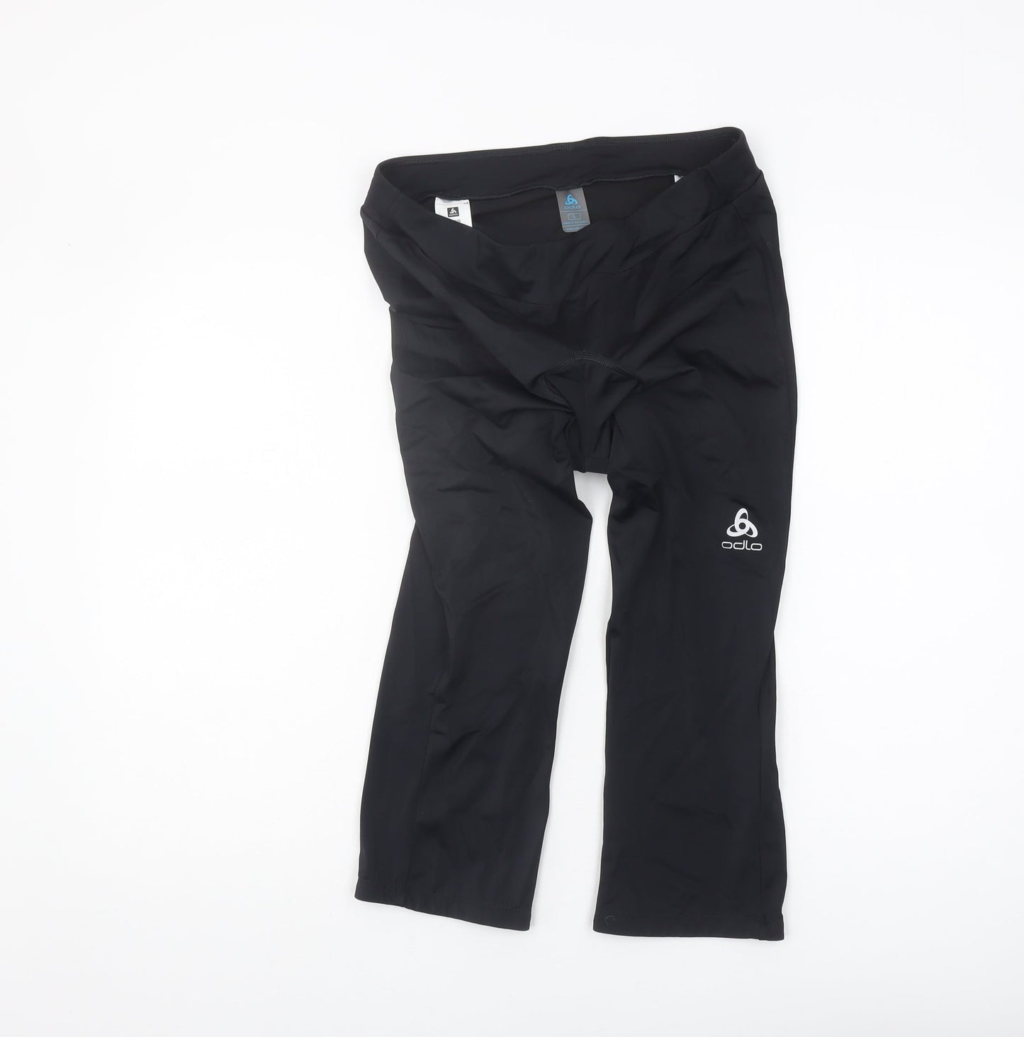 Odlo Men's Black Compression Shorts, Large