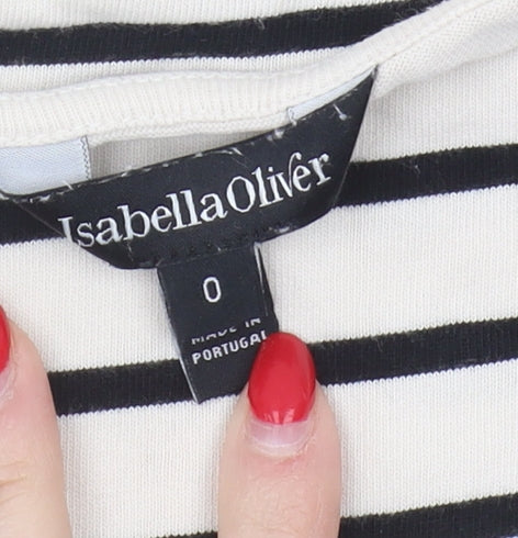 Isabella Oliver Women's Striped Long Sleeve T-Shirt, 2XS