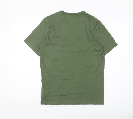 BOSS Men’s Green Short Sleeve Crew Neck T-Shirt - M