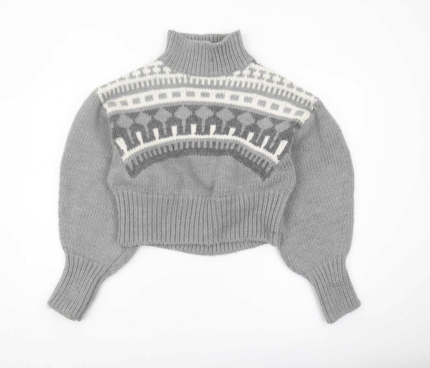 Pringle of Scotland x H&M Women's Grey XS Chunky Pullover Sweater