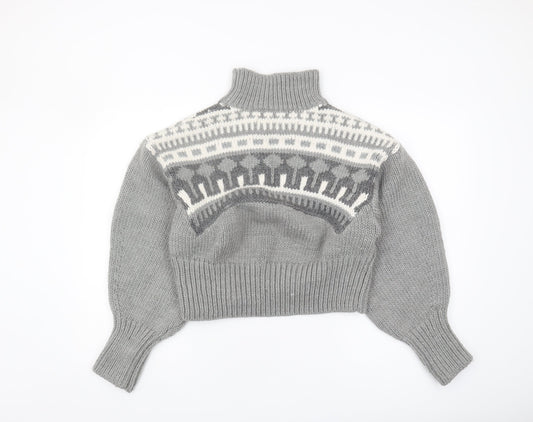 Pringle of Scotland x H&M Women's Grey XS Chunky Pullover Sweater