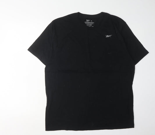 Reebok Men's XL Black Crew Neck T-Shirt