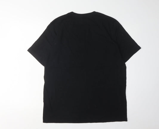 Reebok Men's XL Black Crew Neck T-Shirt
