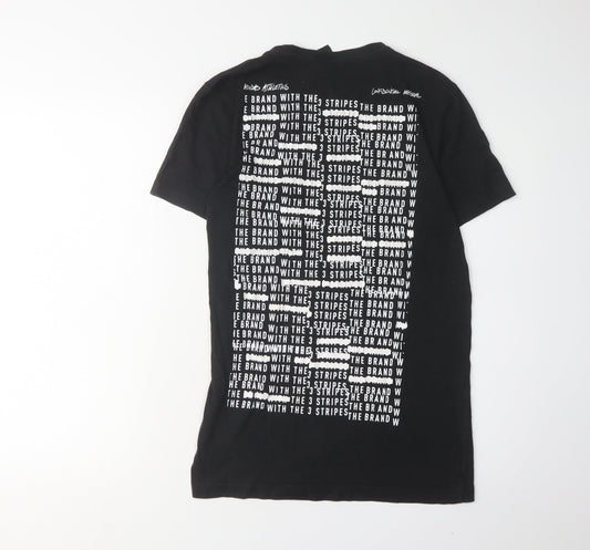 Adidas Men's Black Cotton Logo T-Shirt Size S