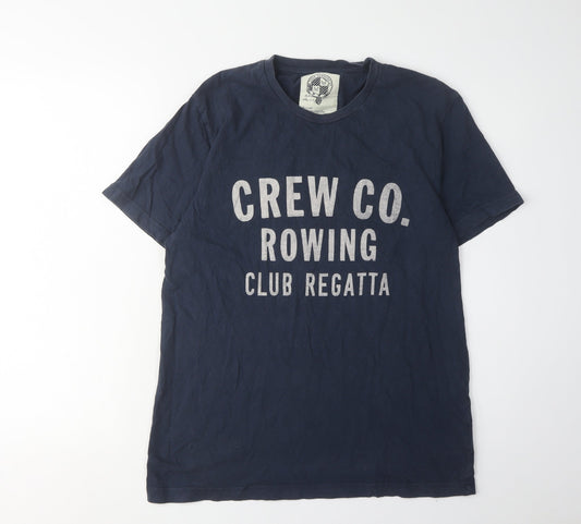 Additional front view of Crew Clothing Men's Blue Medium T-Shirt