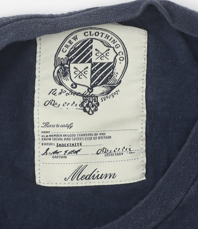 Crew Clothing Co. Men's Blue Medium T-Shirt